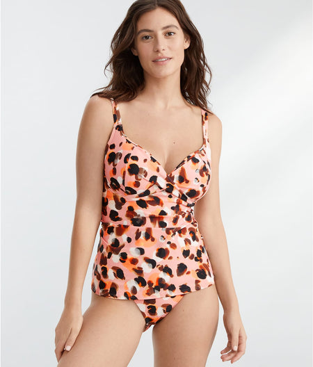 Underwire Wrap Tankini Top: Wild One