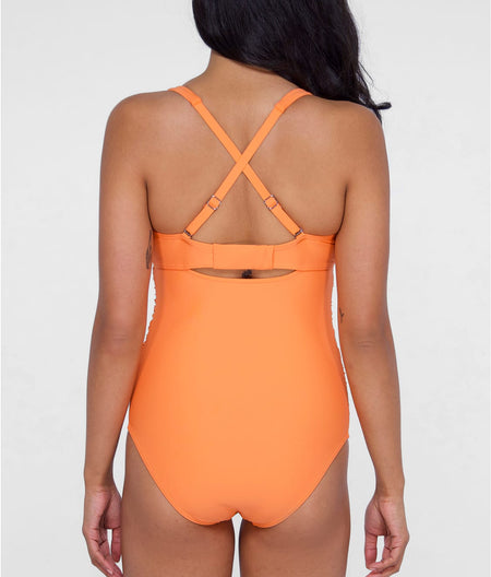 Tie Front Underwire One-Piece