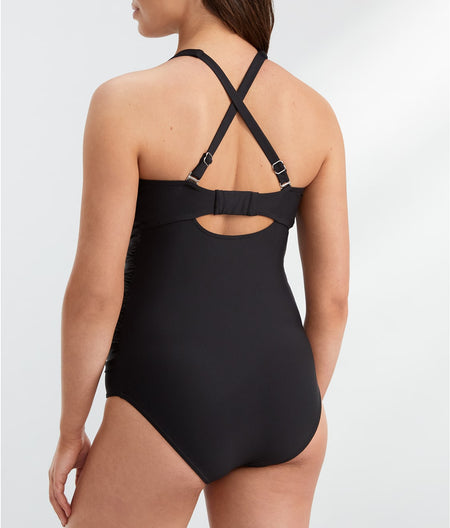 Tie Front Underwire One-Piece