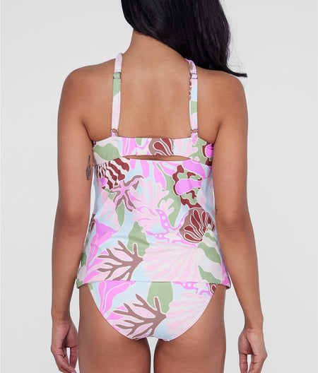 High-Neck Underwire Tankini Top