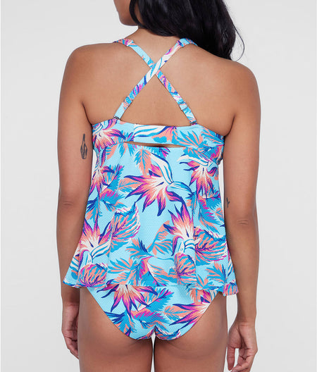 Ring-Front Underwire Tankini Top