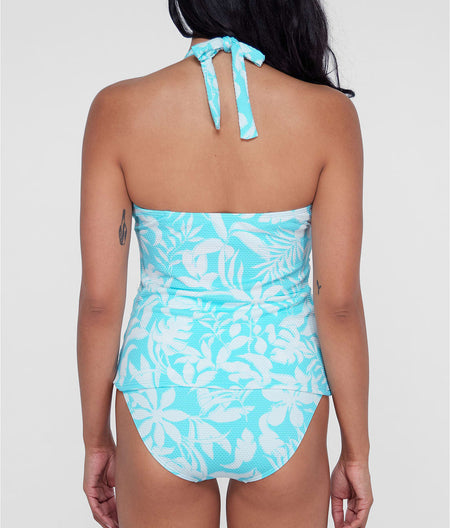 Ruffle Halter Underwire Tankini Top: North Shore