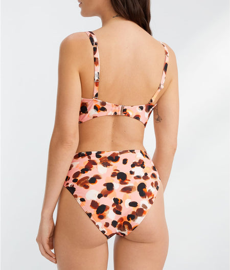 Wild One Ruched High-Waist Bikini Bottom