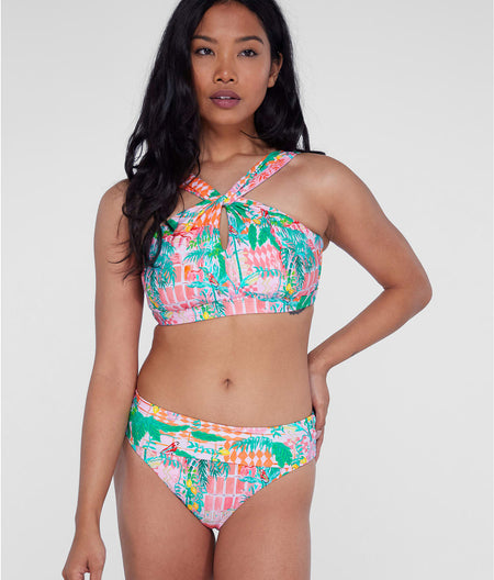 High-Waist Fold-Over Bikini Bottom