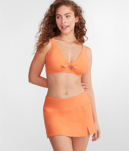 High-Waist Skirted Bikini Bottom