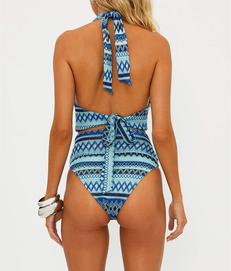 Highway Crochet High-Waist Bikini Bottom