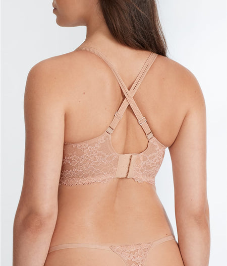 Lightly Lined Demi Bra: Hazel / Barely There