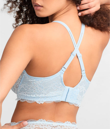 Lace Unlined Side Support Bra