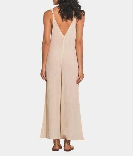 Woven Jumpsuit Cover-Up