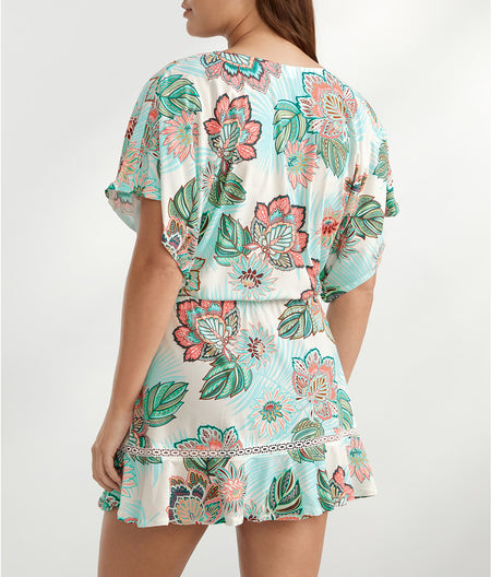 Tropical Lotus Adorn Cover-Up