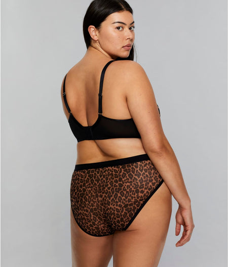 All You Leopard Mesh Bra