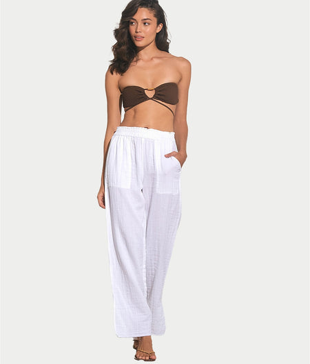 Linen Woven Cover-Up Pants