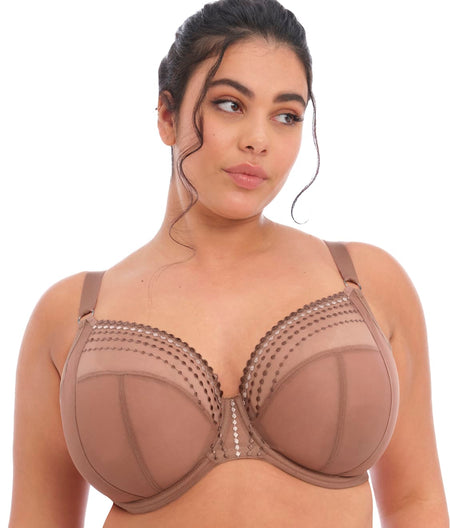 Matilda Side Support Plunge Bra: Clove