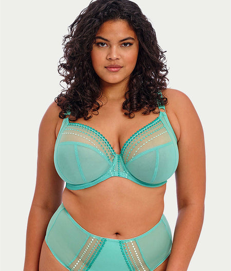 Matilda Side Support Plunge Bra: Jade