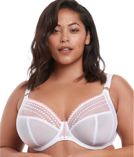 Matilda Side Support Plunge Bra: White