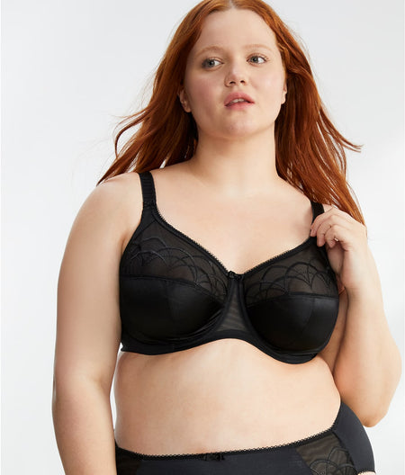 Cate Side Support Bra: Black