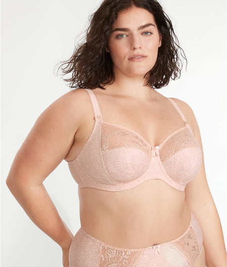 Morgan Side Support Bra: Cameo Rose