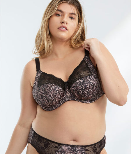 Morgan Side Support Bra: Ebony