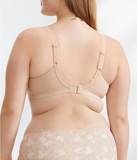 Morgan Side Support Bra: Almond