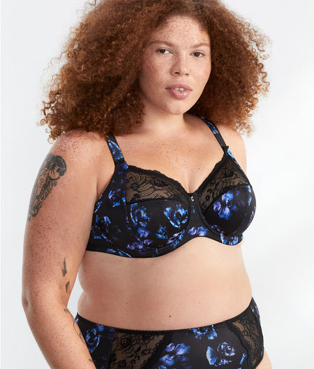 Morgan Side Support Bra: Twilight