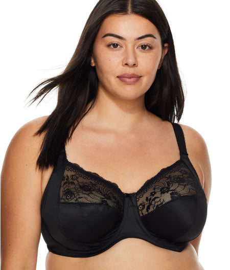 Morgan Side Support Bra: Black