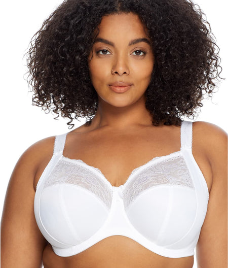 Morgan Side Support Bra: White