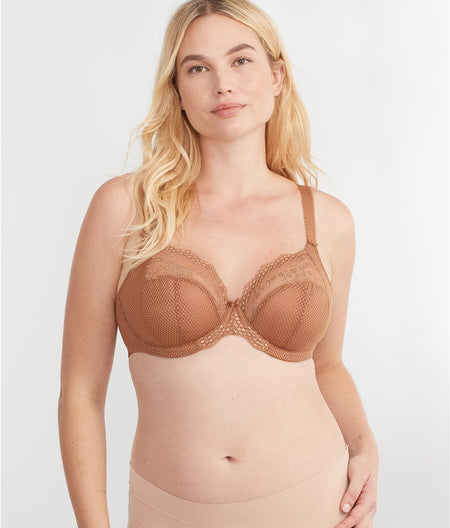 Charley Side Support Plunge Bra : Cinnamon