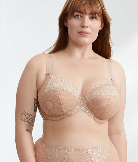 Charley Side Support Plunge Bra : Fawn