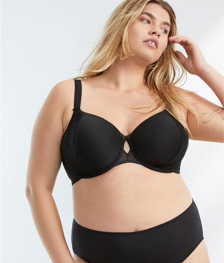 Charley Spacer T-Shirt Bra: Black