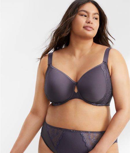 Charley Spacer T-Shirt Bra: Storm