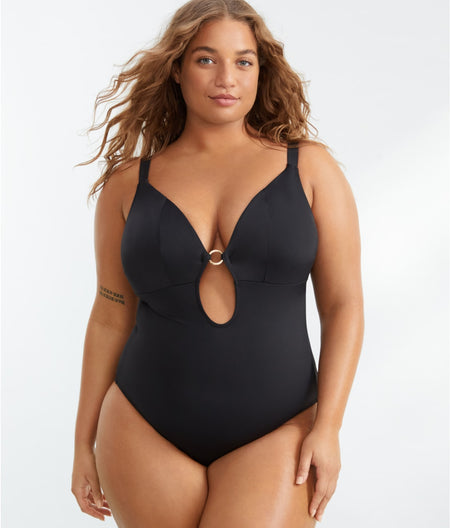 Plus Size Plain Sailing One-Piece