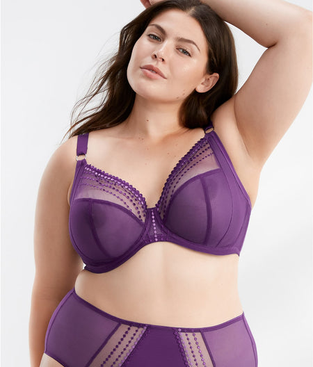 Matilda Side Support Plunge Bra: Iris