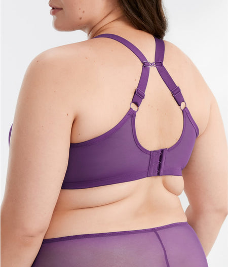 Matilda Side Support Plunge Bra: Iris