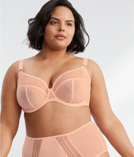 Matilda Side Support Plunge Bra: Pearl Blush