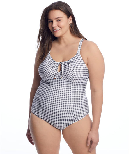 Plus Size Checkmate One-Piece