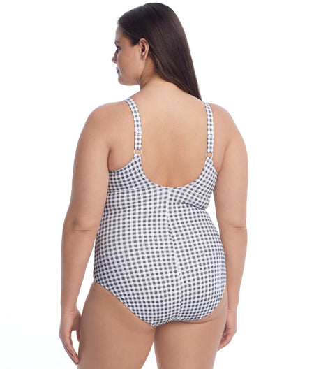 Plus Size Checkmate One-Piece