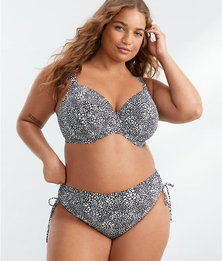 Plus Size Pebble Cove Plunge Bikini Top