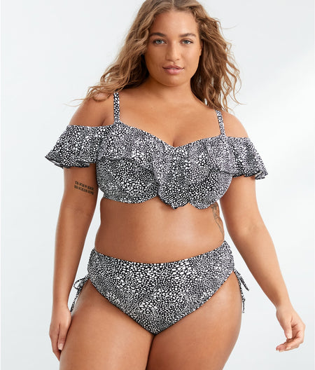 Plus Size Pebble Cove Adjustable Bikini Bottom