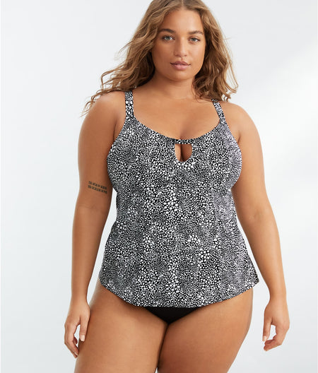 Plus Size Pebble Cove Tankini Top