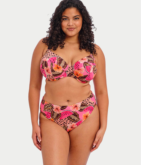 Plus Size Cabana Nights Plunge Underwire Bikini Top