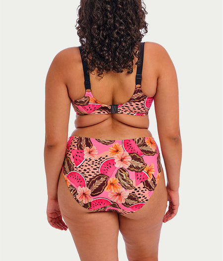 Plus Size Cabana Nights Mid-Rise Bikini Bottom