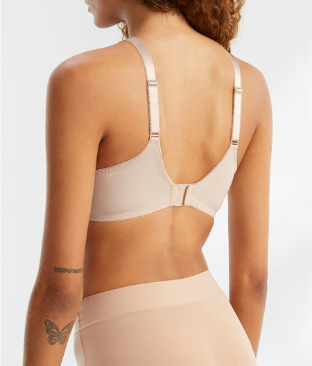 Illusion Side Support Bra: Natural Beige