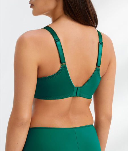 Illusion Side Support Bra: Emerald