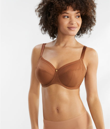 Fusion Side Support Bra: Cinnamon