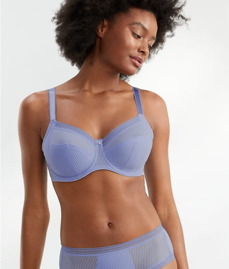 Fusion Side Support Bra: Sapphire