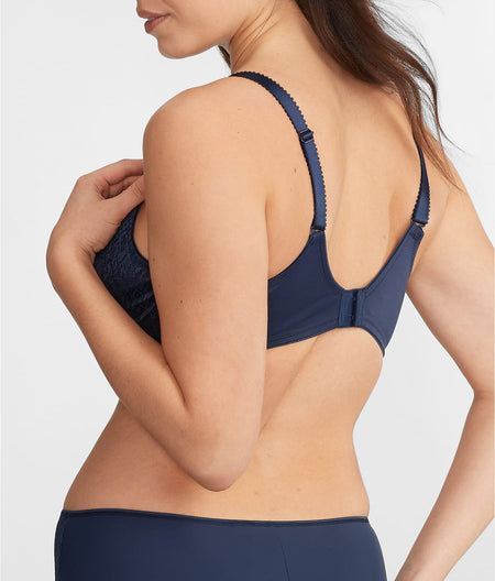 Envisage Side Support Bra: Navy