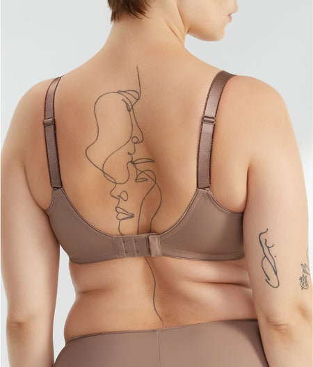 Envisage Side Support Bra: Taupe