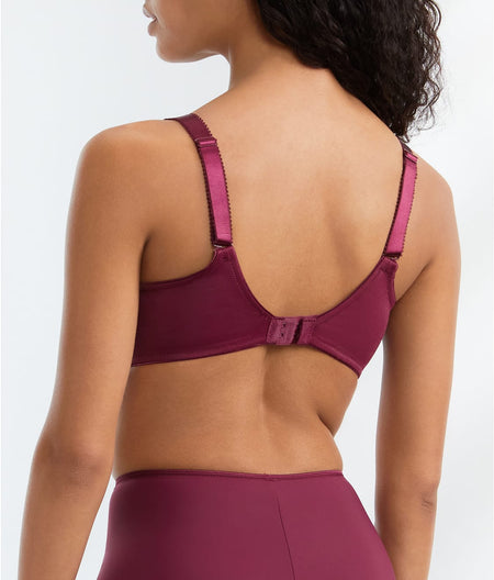 Envisage Side Support Bra: Mulberry