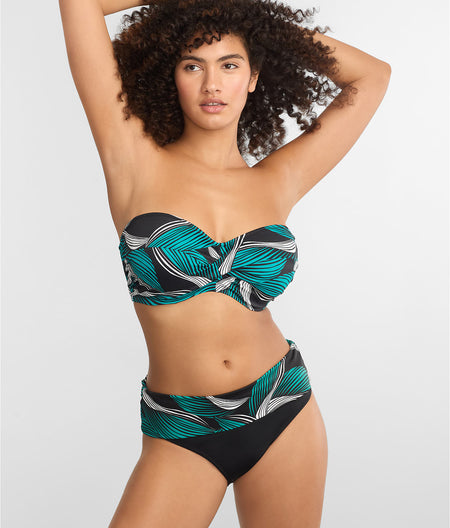 Saint Lucia Twist Bandeau Bikini Top