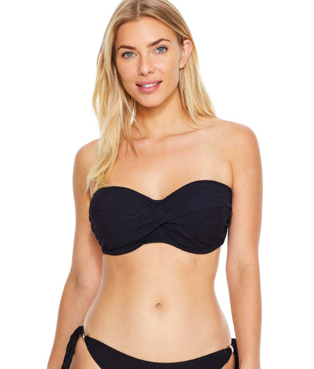 Ottawa Twist Underwire Bandeau Bikini Top